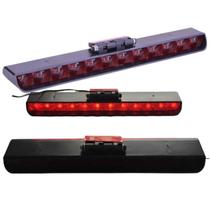 1 Brake Light Preto com Lente Vermelha 12 Leds Serauto para Vidro Traseiro