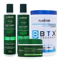 1 Btx Orghanic 1kg + 1 Kit Quiabo 250ml + 1 Quiabo 300gr