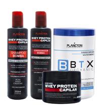 1 Btx Orghanic 1kg + 1 Kit Whey 250ml + 1 Máscara Whey 300g
