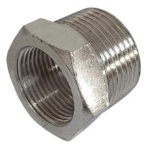 1 bucha de reducao latão niquelado 1/4 para 1/8 bsp