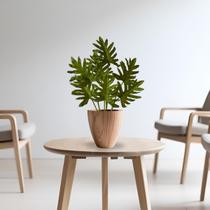 1 Buquê de Planta Artificial Verde Realista Folha em Silicone Decoração para Vaso Arranjos e Enfeites de Casa - DE1725