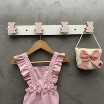 1 Cabideiro parede decoração Urso cabide animais selva 1CUr