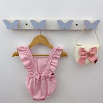 1 Cabideiro parede infantil pendurador roupas Borboleta 1 Cabideiro parede infantil pendurador roupas Borboleta