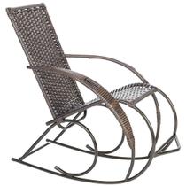 1 Cadeira De Balanço Nevada Fibra Sintetica Varanda Área Jardim Pedra Ferro - Click Moveis Artesanais