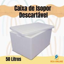 1 Caixa De Isopor 50 Litros Para Transporte De Alimentos