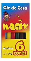 1 Caixa Giz De Cera Fino 6 Cores 24g Magix 1 Caixa Giz De Cera Fino 6 Cores 24g Magix