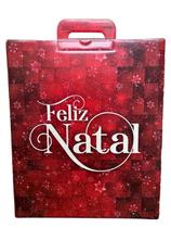 1 Caixa Maleta Papel Cartão Grande para Cesta Kits Presente de Natal 29x19x34 cm