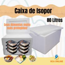 1 Caixas de Isopor Eps 80 Litros para Gelo Latas e Armazenamento