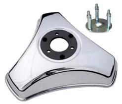 1 Calota 3 Pontas Aro 16 17,5 Metal Caminhao Rodoar + Suporte