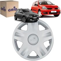 1 Calota Clio Sandero 2004 ate 2020 Aro 14 Polegadas Encaixe Pressão Grid