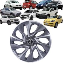 1 Calota Esportiva Modelo DS4 Aro 13 Polegadas Grafite com Prata Universal Elitte