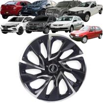 1 Calota Esportiva Modelo DS4 Aro 14 Polegadas Preto com Cromado Universal Elitte 1 Calota Esportiva Modelo DS4 Aro 14 Polegadas Preto com Cromado Universal Elitte