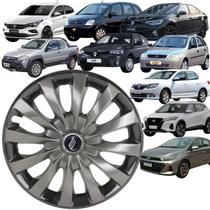 1 Calota Esportiva Modelo Flap Aro 13 Polegadas Grafite com Preto Universal Elitte 1 Calota Esportiva Modelo Flap Aro 13 Polegadas Grafite com Preto Universal Elitte