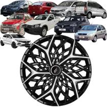 1 Calota Esportiva Modelo Moove Aro 14 Polegadas Preto com Prata Universal Elitte 1 Calota Esportiva Modelo Moove Aro 14 Polegadas Preto com Prata Universal Elitte