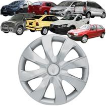 1 Calota Esportiva Modelo Prime Aro 13 Polegadas Prata Universal Elitte