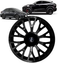 1 Calota Esportiva Modelo Triton Aro 13 Polegadas Universal Preta Elitte