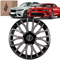 1 Calota Esportiva Modelo Triton Aro 14 Polegadas Prato Grafite Parafuso Elitte