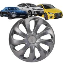 1 Calota Esportiva Modelo Velox Aro 14 Polegadas Grafite Universal Elitte