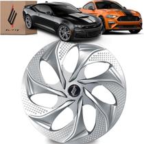 1 Calota Esportiva Universal Modelo Evolution Aro 14 Polegadas Prata Elitte