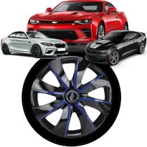 1 Calota Esportiva Universal Modelo Prime Aro 14 Polegadas Preto Azul Parafuso Elitte 1 Calota Esportiva Universal Modelo Prime Aro 14 Polegadas Preto Azul Parafuso Elitte