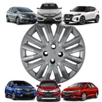 1 Calota Modelo Kicks City Fit New Fit Wrv Civic Aro 16 Cubo Padrão Grafite