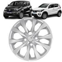 1 Calota Modelo Mobi 2021 Aro 14 Polegadas Parafuso Cubo Baixo Grid