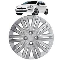 1 Calota Punto 2014 Aro 15 Polegadas Parafuso Cubo Padrão Grid