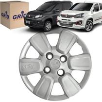 1 Calota Uno Way 2012 ate 2019 Aro 14 Polegadas Grid Parafuso Cubo Baixo