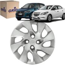 1 Calotas Onix Prisma 2008 ate 2016 Aro 15 Polegadas Grid Parafuso Cubo Baixo