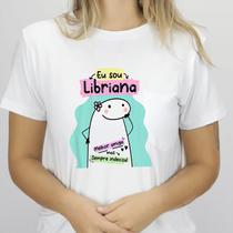 1 Camiseta Bonequinho Flork Meme Horóscopo Libriana Signo Libra Sugestão Presente Amiga Namorados Aniversário Camisa Divertida