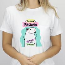 1 Camiseta Bonequinho Flork Meme Horóscopo Pisciana Signo Peixes Sugestão Presente Amiga Namorados Aniversário Camisa Divertida