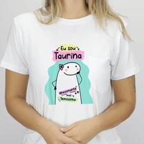 1 Camiseta Bonequinho Flork Meme Horóscopo Taurina Signo Touro Sugestão Presente Amiga Namorados Aniversário Camisa Divertida