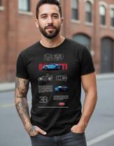 1 Camiseta Camisa Bugatti Veyroncarro Luxo Super Esportivo