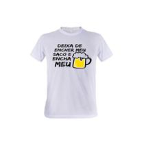 1 Camiseta Carnaval Deixa de Encher Meu Bloco Fantasia Samba Personalizada