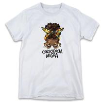 1 Camiseta Consciência Negra Personalizada Mulher Afro