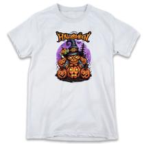 1 Camiseta Festa Halloween Dia das Bruxas Caveira Abóbora 1 Camiseta Festa Halloween Dia das Bruxas Caveira Abóbora