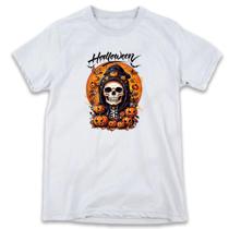 1 Camiseta Festa Halloween Dia das Bruxas Caveira Esqueleto