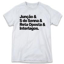 1 Camiseta Fórmula 1 Interlagos Corrida Circuitos Personalizada - W3Artestampa