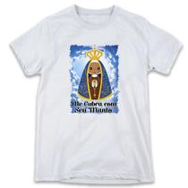 1 Camiseta Nossa Senhora Aparecida Me Cubra com seu Manto Personalizada