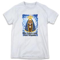 1 Camiseta Nossa Senhora Aparecida Me Cubra com seu Manto Personalizada - W3Artestampa