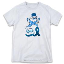 1 Camiseta Novembro Azul Conscientização Combate Câncer Próstata 1 Camiseta Novembro Azul Conscientização Combate Câncer Próstata