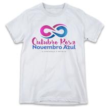 1 Camiseta Outubro Rosa Novembro Azul Infinito Campanha 1 Camiseta Outubro Rosa Novembro Azul Infinito Campanha