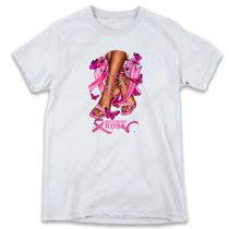 1 Camiseta Outubro Rosa Saltos Empodeiramento Feminino