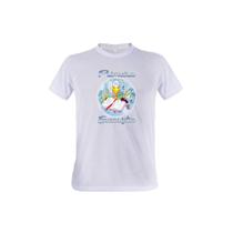 1 Camiseta Primeira Eucaristia Comunhão Círculo Azul Igreja 1 Camiseta Primeira Eucaristia Comunhão Círculo Azul Igreja
