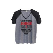1 Camiseta São Jorge Babylook Raglan Santo Escudo Oração Personalizada 1 Camiseta São Jorge Babylook Raglan Santo Escudo Oração Personalizada