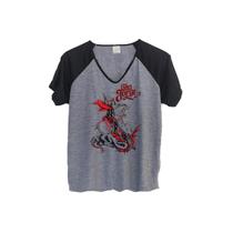 1 Camiseta São Jorge BabyLook Raglan Santo Guerreiro Dragão Personalizada - W3Artestampa