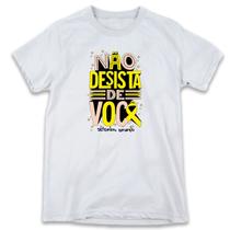 1 Camiseta Setembro Amarelo Prevenção Suicídio Não Desista