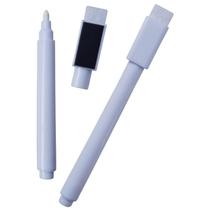 1 Caneta Giz Líquido Branca Quadro Preto Com Apagador E Imã 1 Caneta Giz Líquido Branca Quadro Preto Com Apagador E Imã