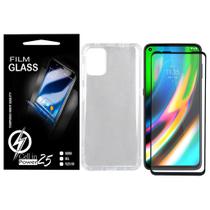 1 Capa Anti Impacto + 2 Pelicula Vidro 3d Moto G9 Plus XT2087 6.8 - Cell In Power25