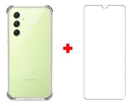 1 Capa Anti Impacto Compatível Galaxy A24 + 2 Pelicula Vidro